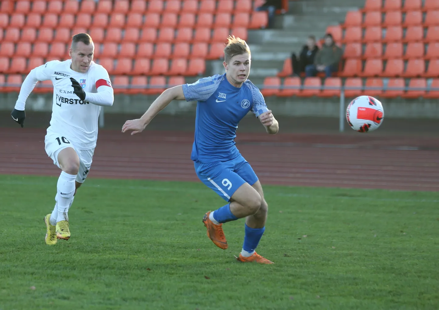 Kevin Mätas (nr 9) oli eelmisel hooajal Tammeka suurim väravakütt.