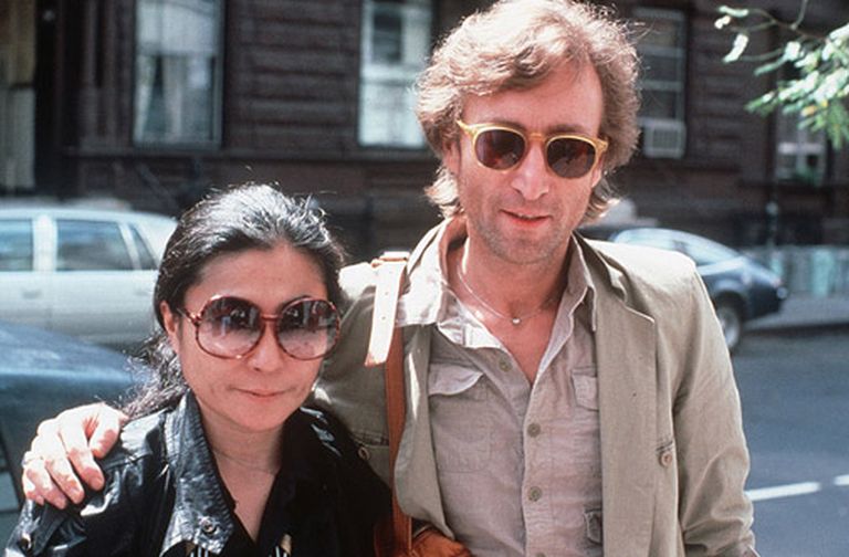 Džons Lenons ar sievu Joko Ono 