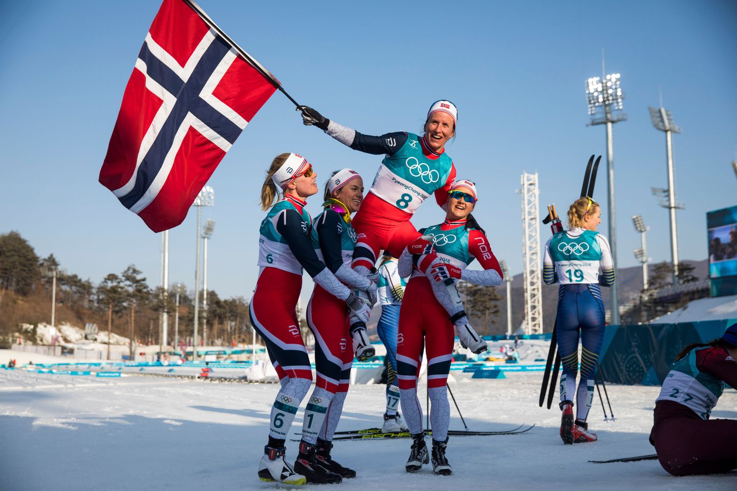Norra murdmaasuusatajad 2018. aasta taliolümpial.