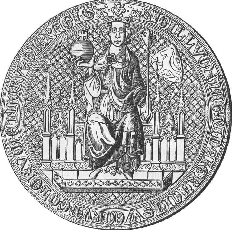 Rootsi kuningas Magnus IV Eriksson mündil