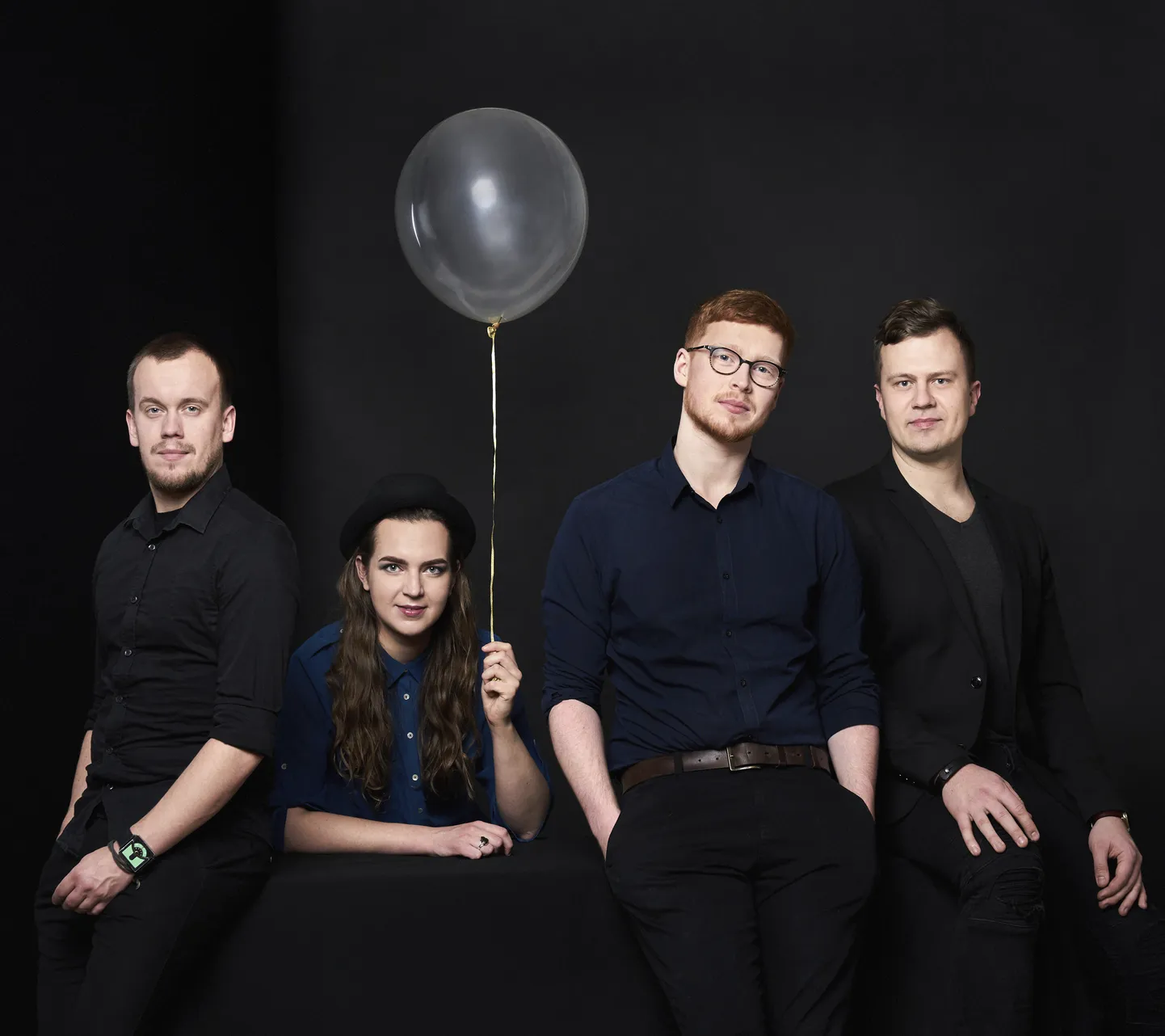 Lauri Kadalipp Social Jazz sai alguse tänu juhusele. Pildil Tõnu Tubli, Kirke Karja, Lauri Kadalipp ja Allan Järve.