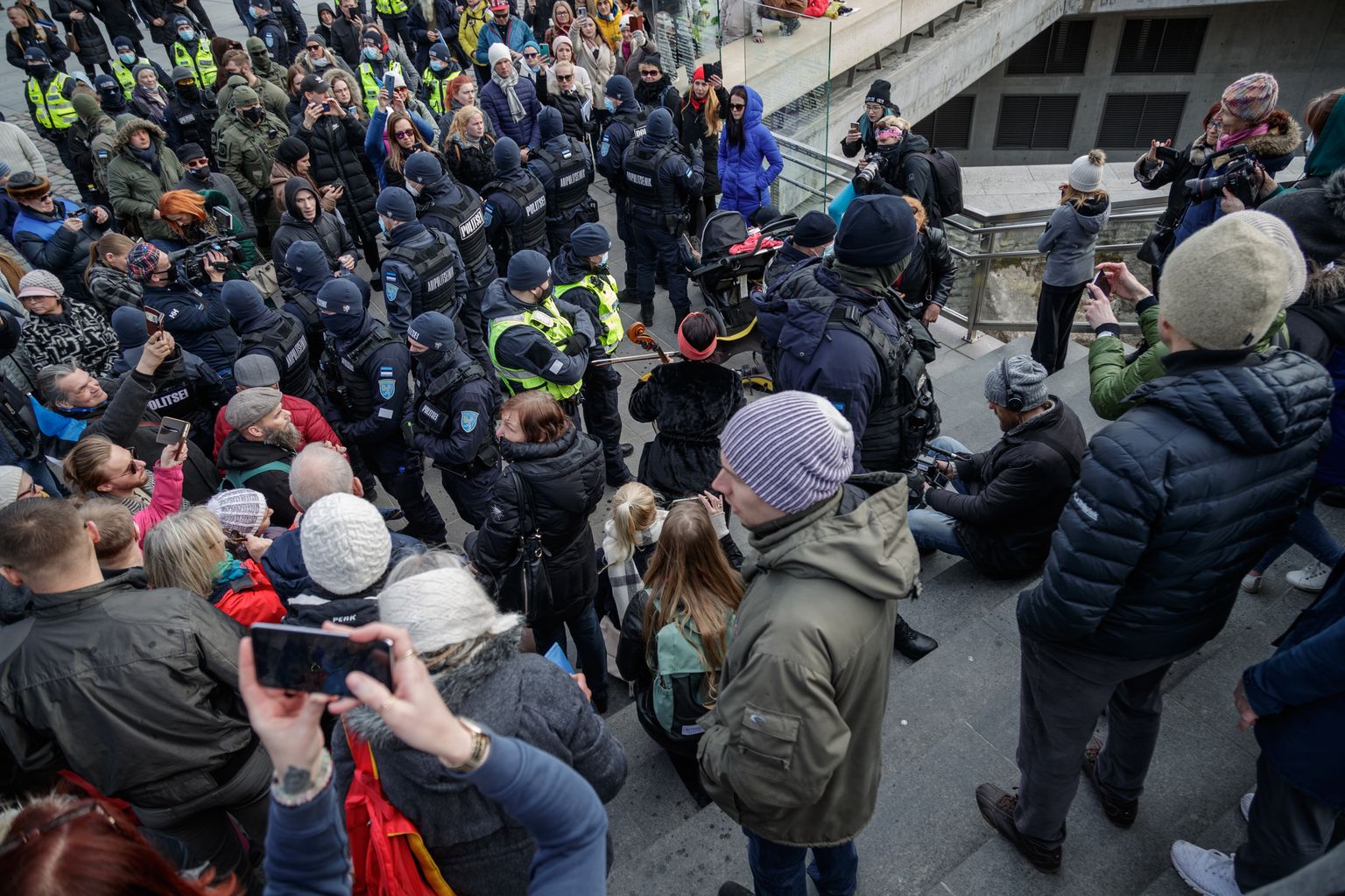 Protests in Tallinn.