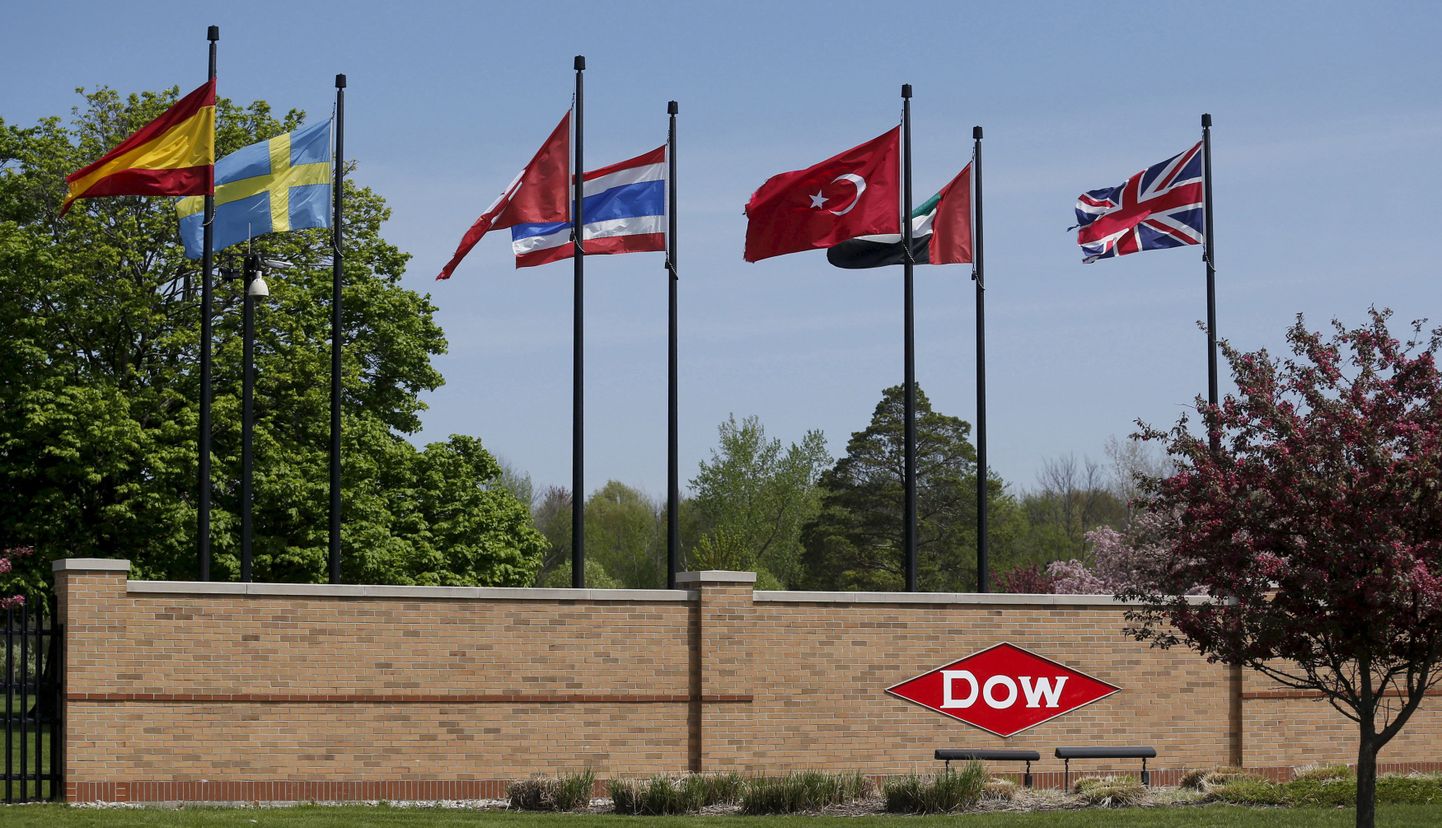 Sissepääs Dow Chemicali peakorterisse Midlandis, Michigani osariigis.