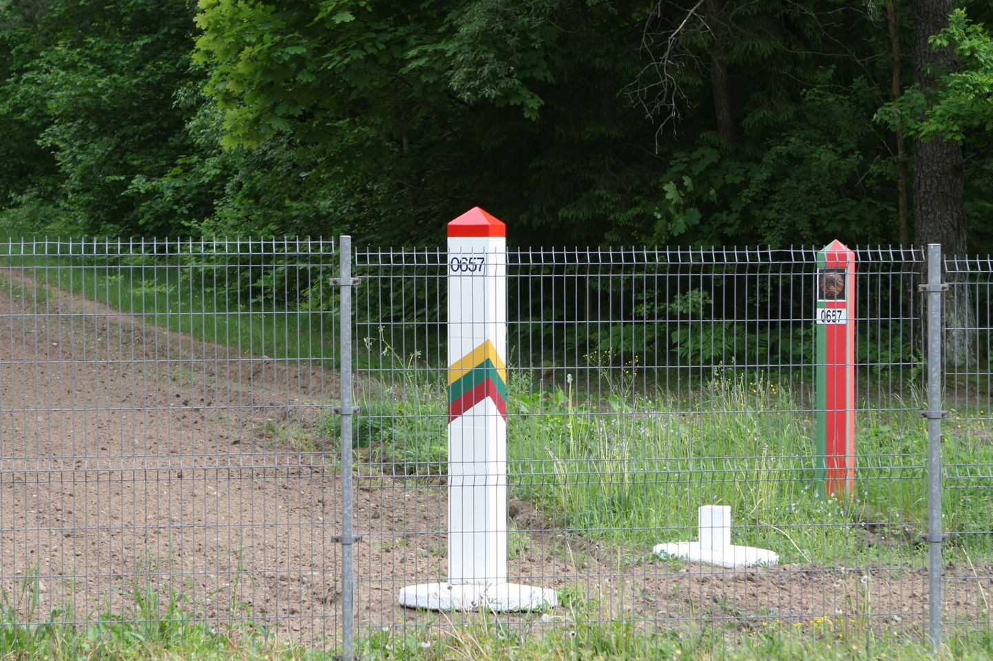 Граница Литвы и Белоруссии.