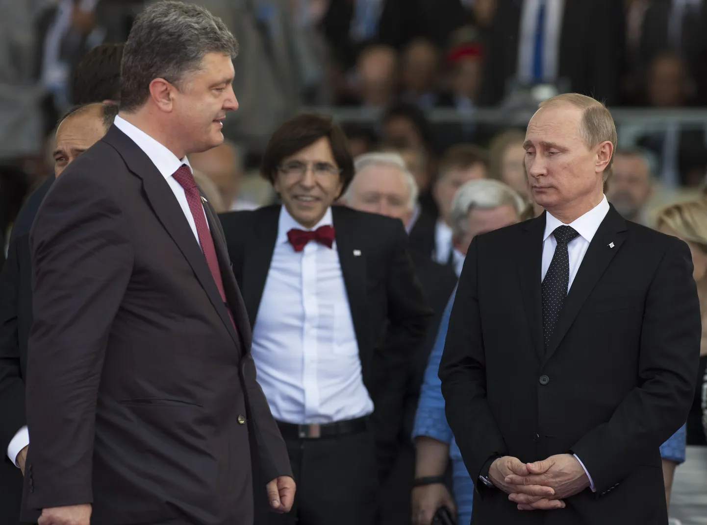 Venemaa president Vladimir Putin ja tema Ukraina ametivend Petro Porošenko