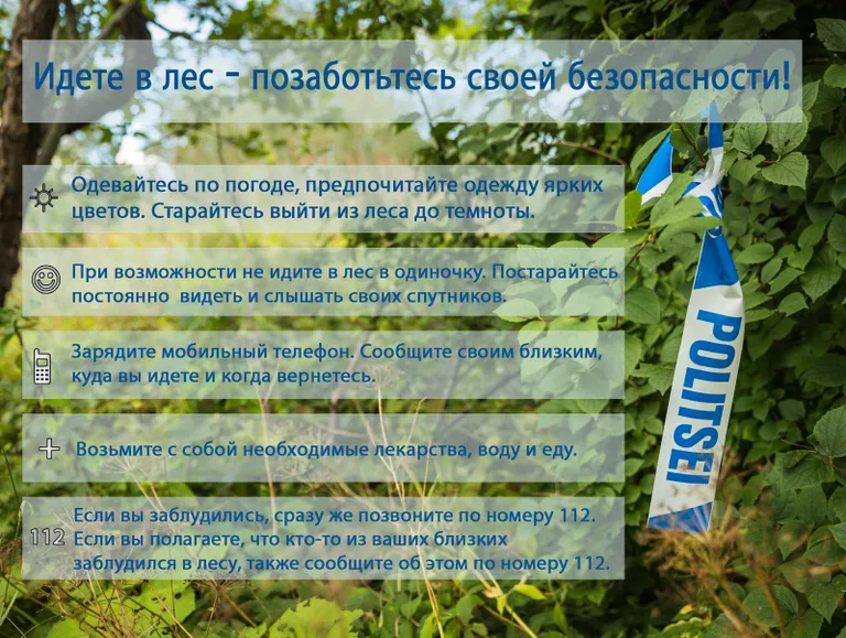 Советы грибникам от полиции.