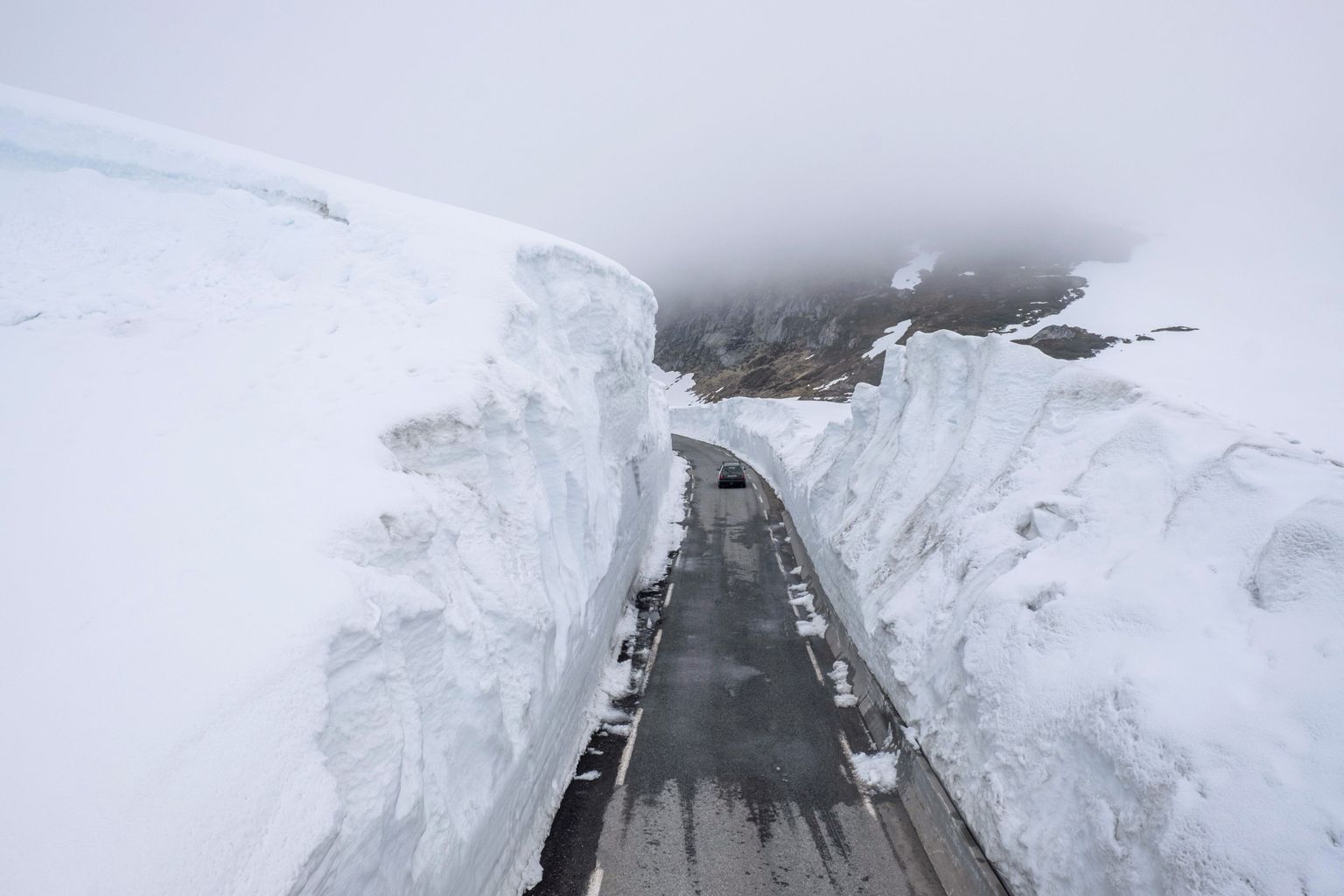 Juunikuine lumi Lõuna-Norras