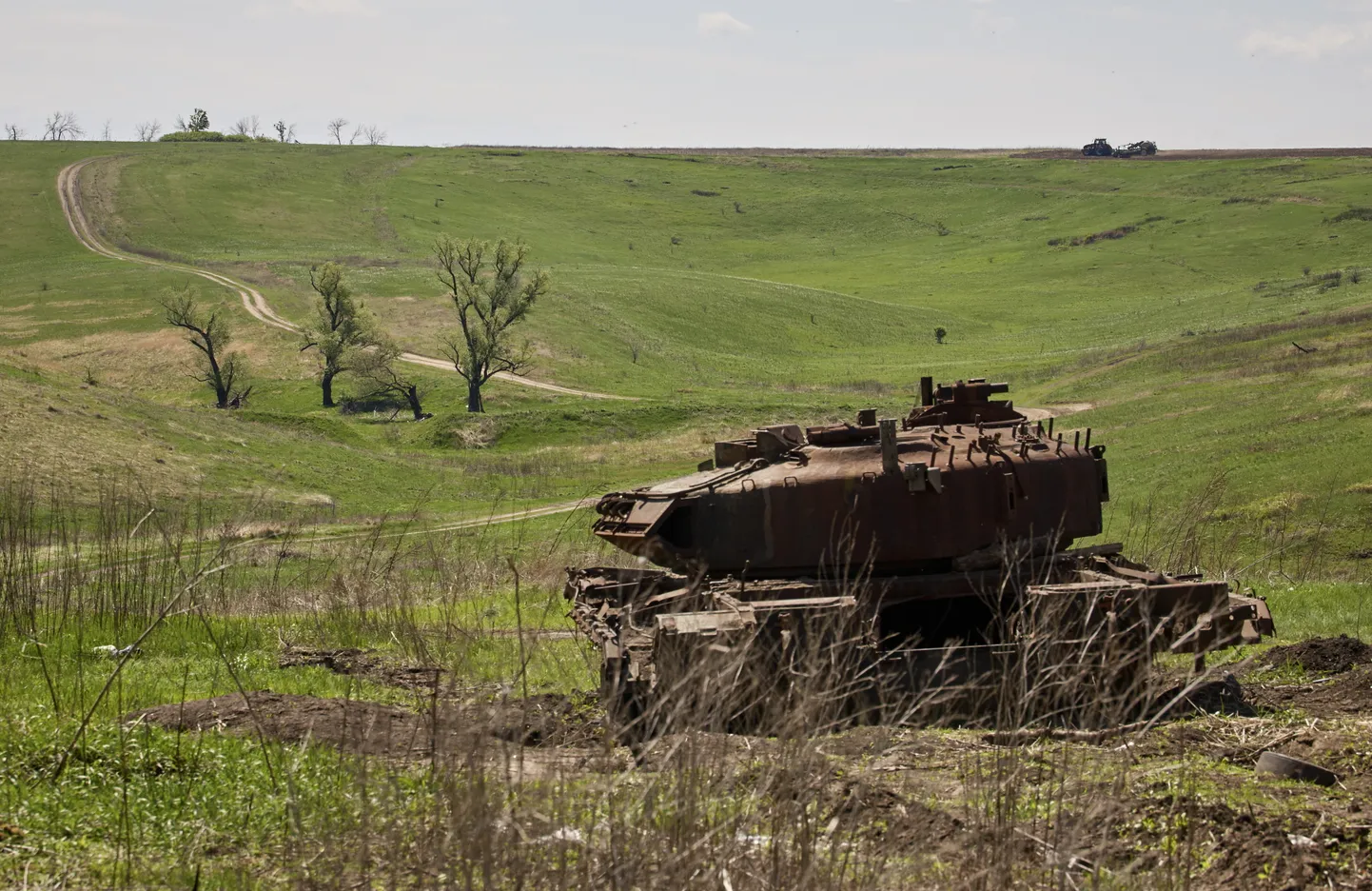 Hävitatud Vene tank Harkivi oblastis.