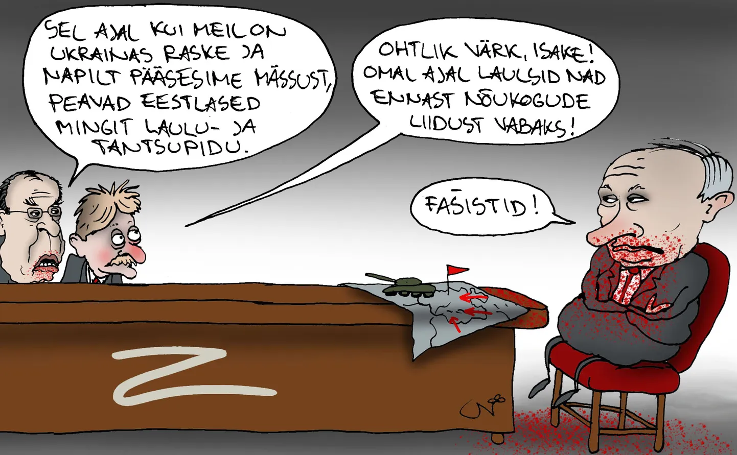 Urmas Nemvalts joonistab