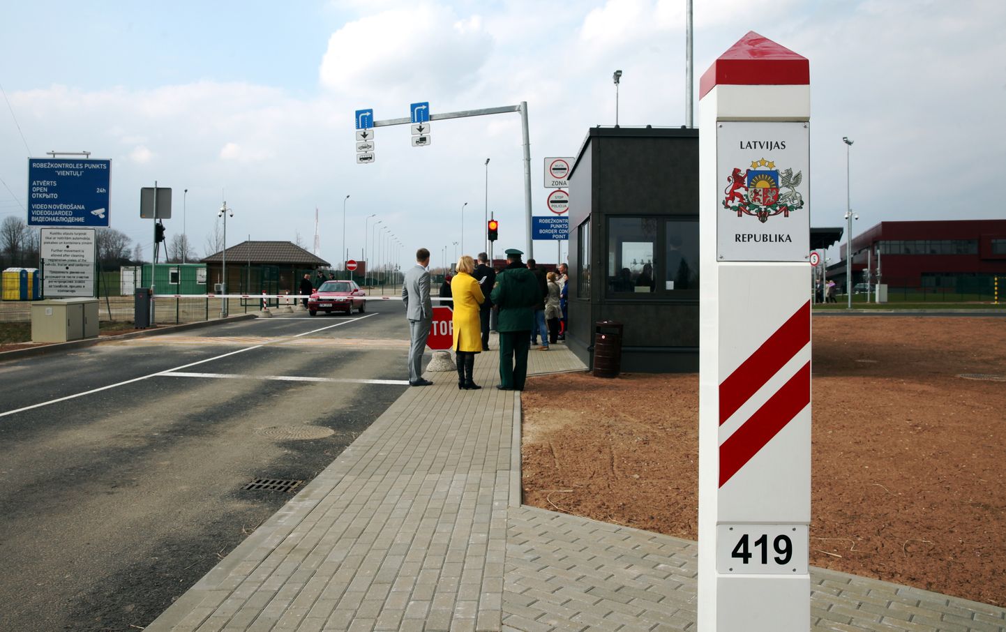 Самый маленький пункт пограничного контроля на латвийско-российской границе - Виентули