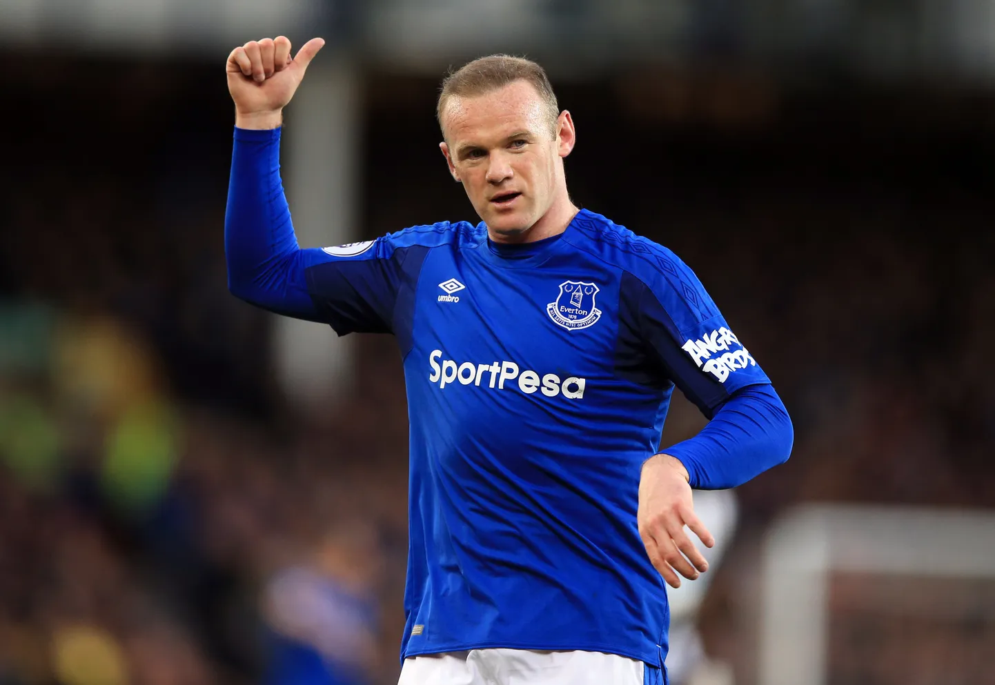 Wayne Rooney Evertoni särgis.