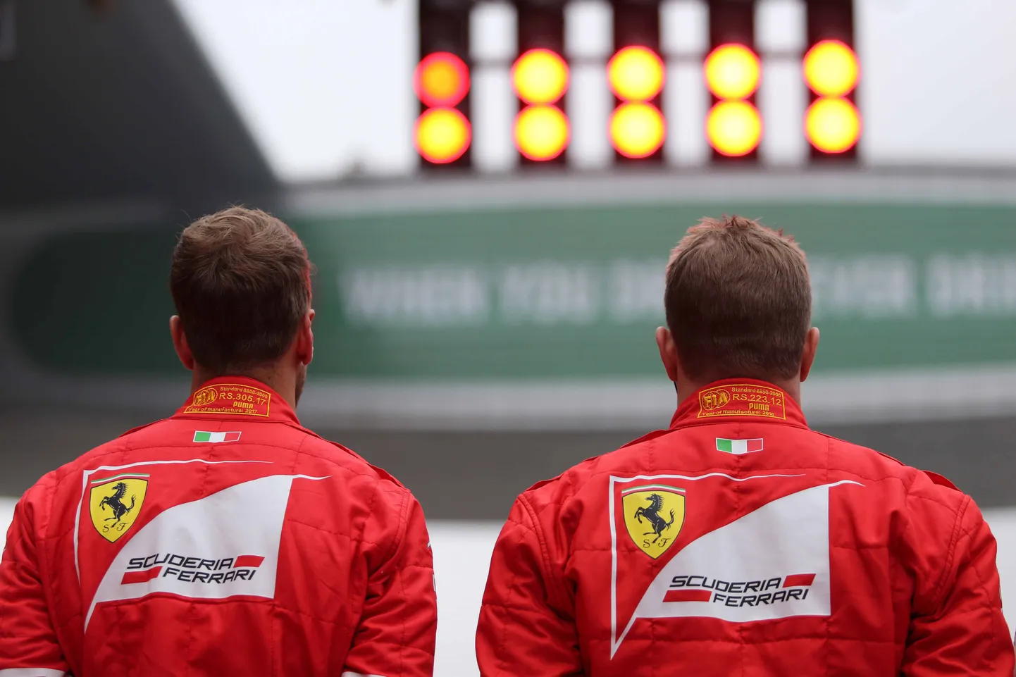 Sebastian Vettel ja Kimi Räikkönen.