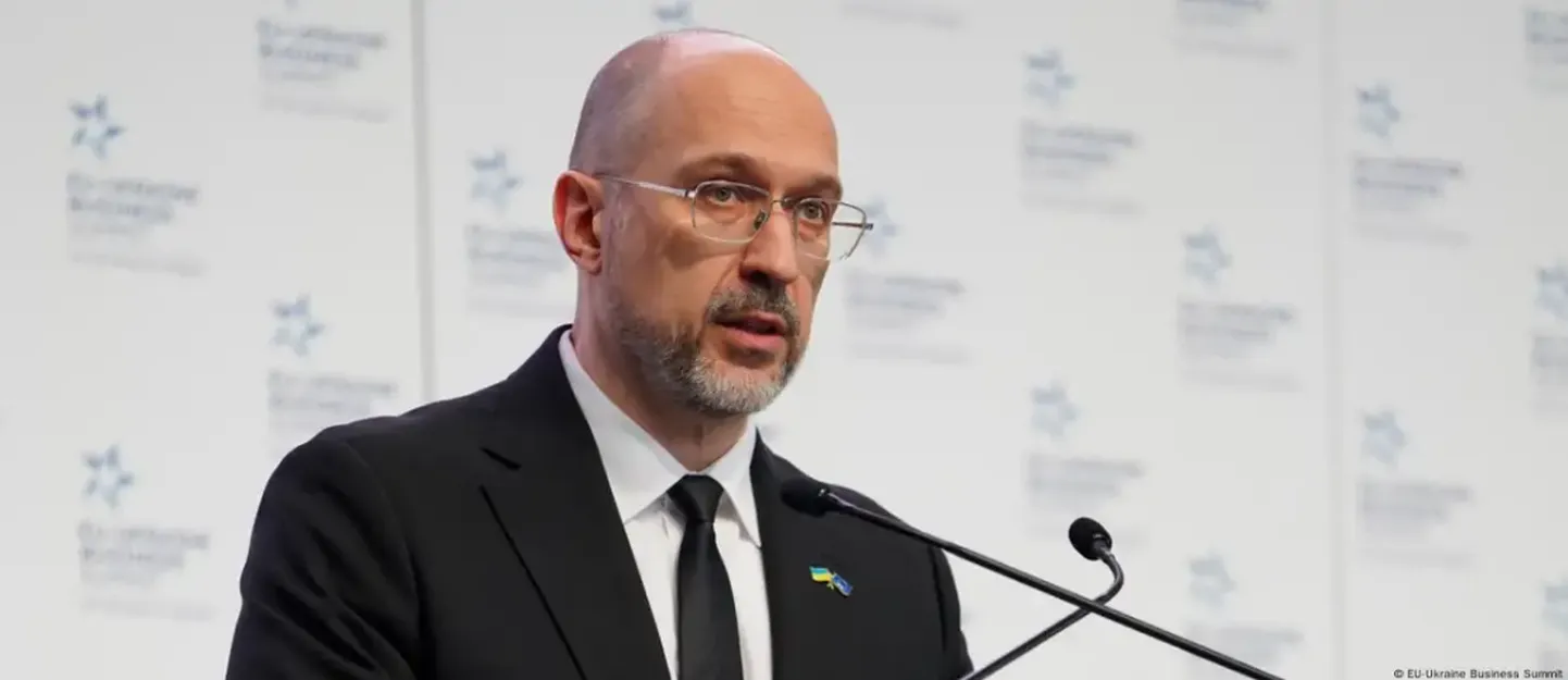 Премьер-министр Украины Денис Шмыгаль на саммите в Брюсселе в апреле 2024 года