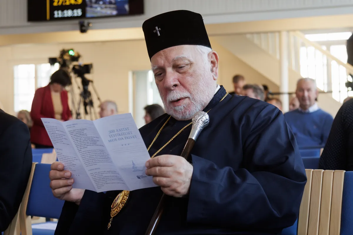 Митрополит Православной церкви Эстонии Стефан. Таллинн, 28.03.2024