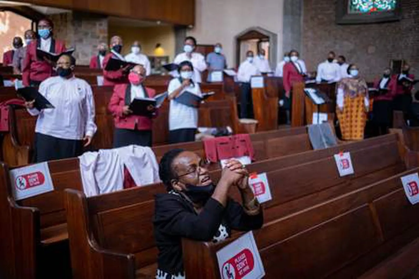 Desmond Tutu ärasaatmine Püha Albansi katedraalis Pretorias.