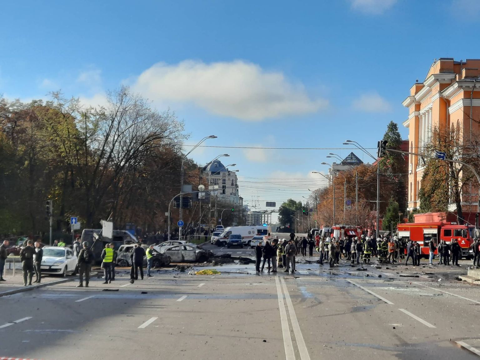Киев под обстрелом