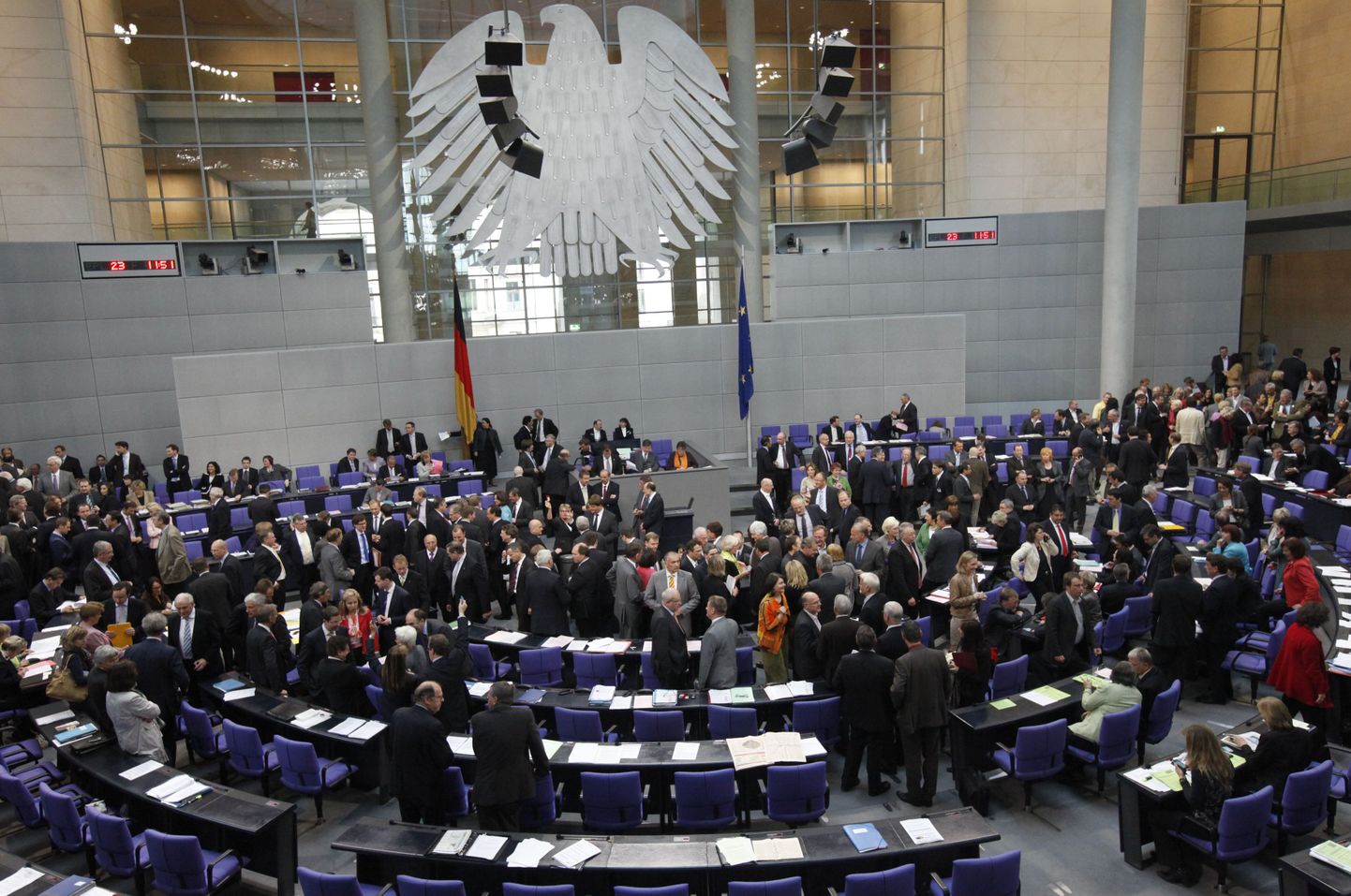 Saksa Bundestag, kus täna hääletati Kreeka abipaketti.
