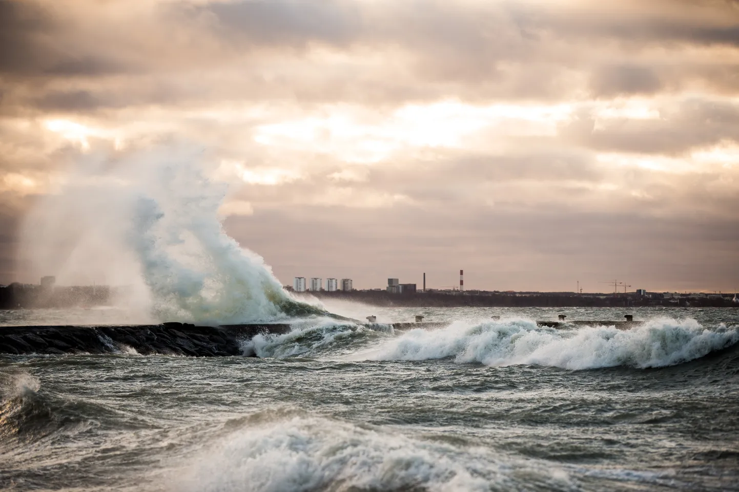 Torm Tallinna lahes.