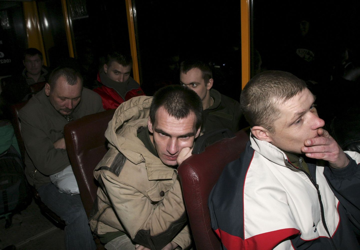 Separatistide kätte vangi sattunud Ukraina valitsusvägede sõdurid.