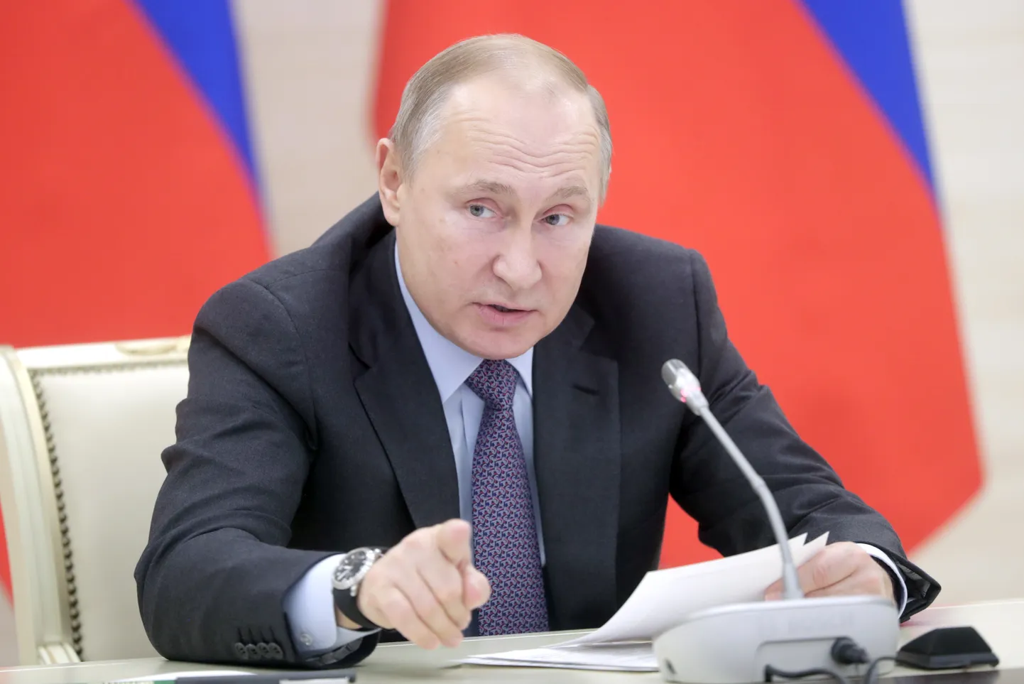 Venemaa presidetn Vladimir Putin täna Kaliningradis.