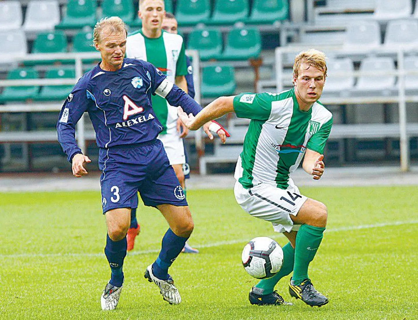 Suve keskel välisklubidest naasnud Henri Anier (paremal) ja pildilt puuduv Sander Post on tõusnud FC Flora edutee võtmetegelasteks.