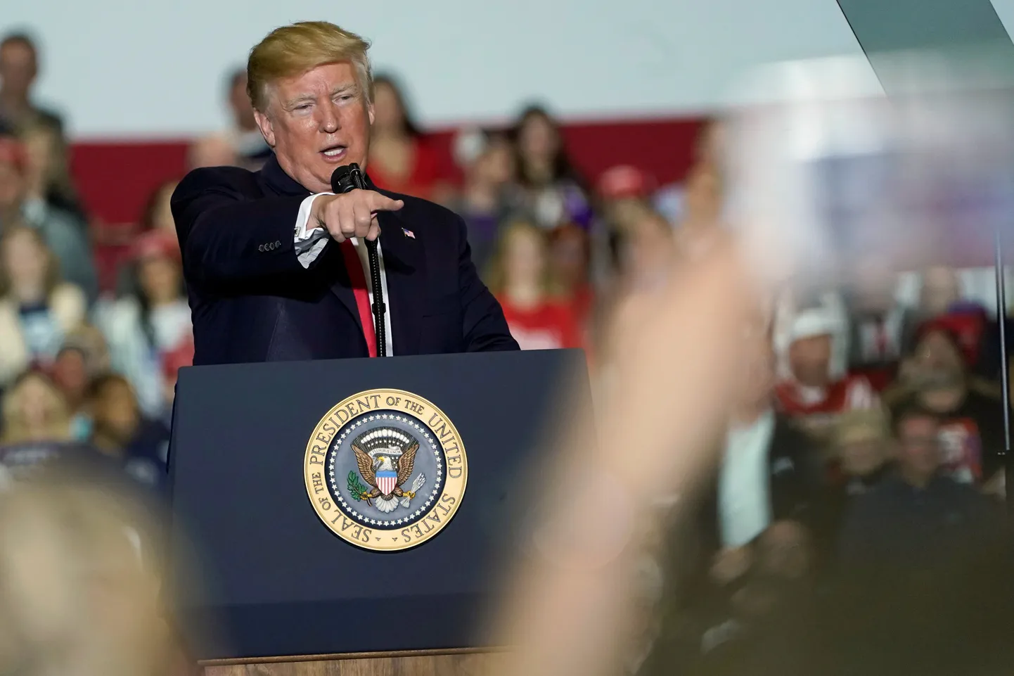 USA resident Donald Trump laupäevasel kampaaniaüritusel.