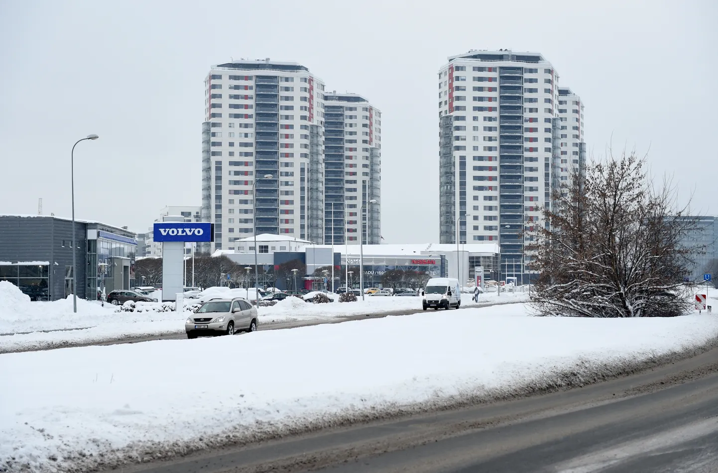 Skanstes iela ziemā.