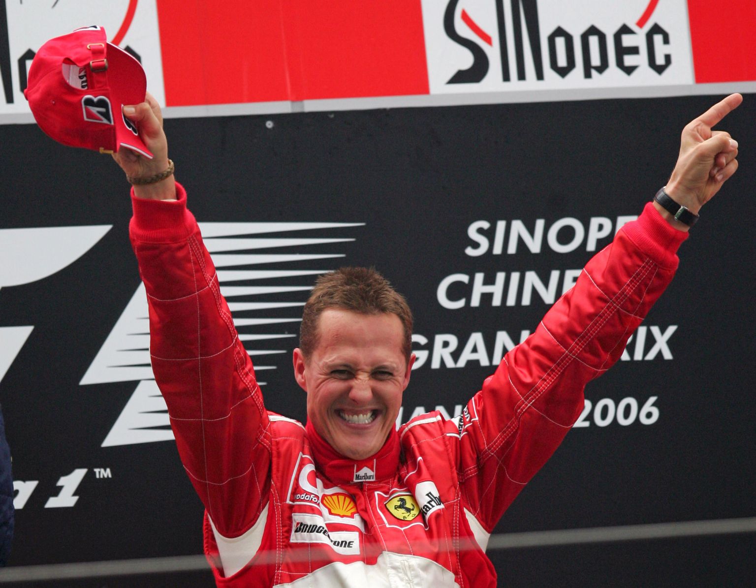 Michael Schumacher nautis karjääri jooksul võidurõõmu 91 puhul ja viimast korda 2006. aasta 1. oktoobril.