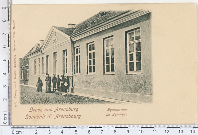 Kuressaare kreiskooli hoone enne 1910. aasta ümberehitust.