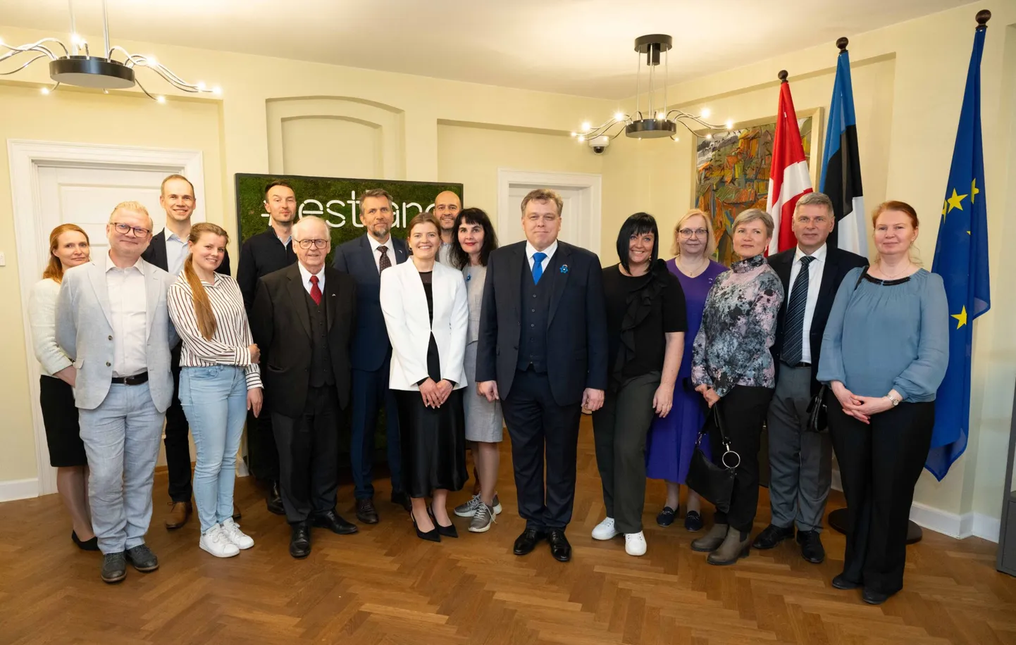 Лаури Хуссар во время визита в Данию.