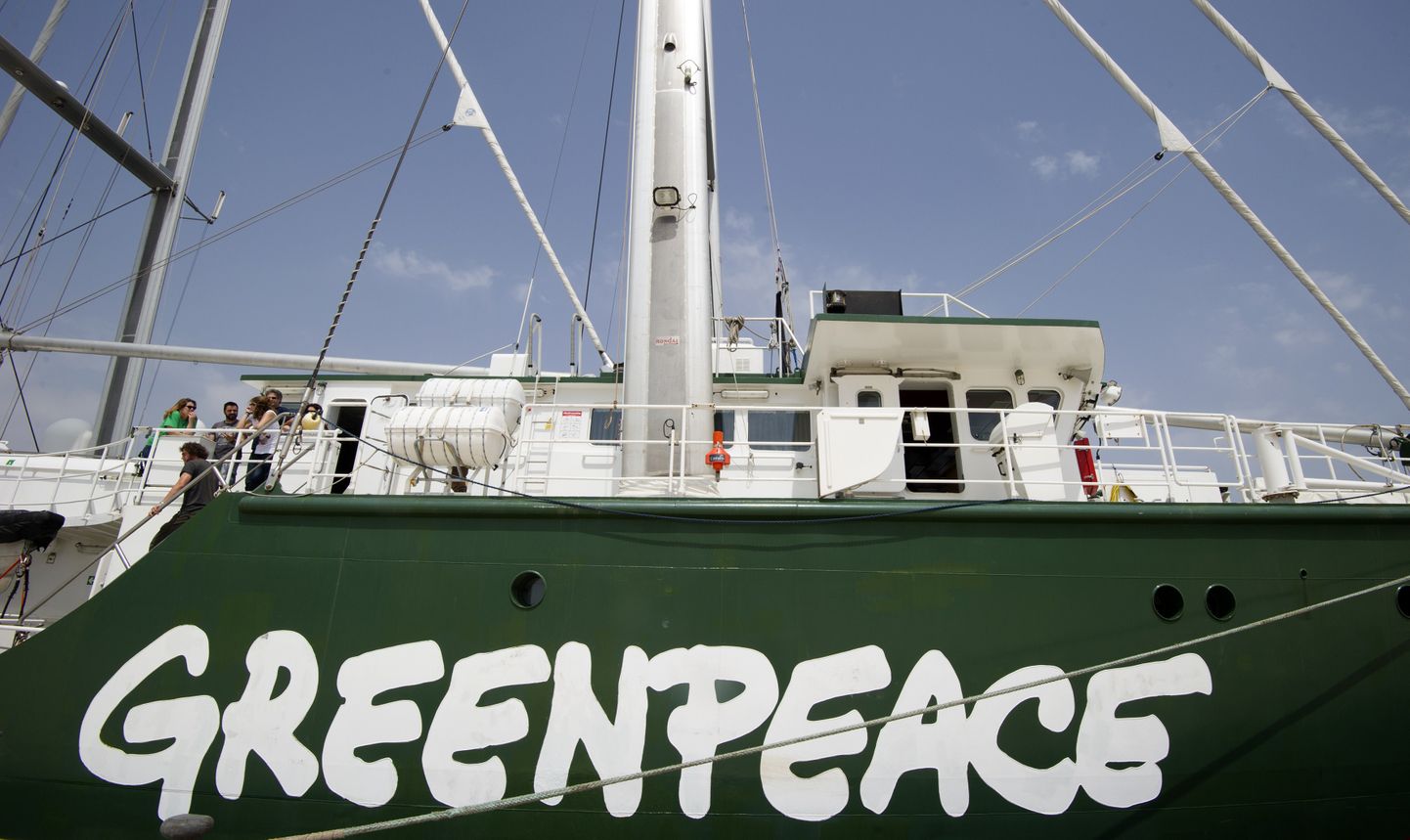 Keskkonnaorganisatsiooni Greenpeace'i laev Rainbow Warrior.