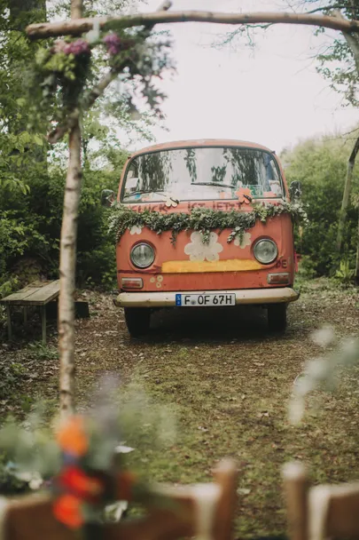 Vana Volkswagen buss.