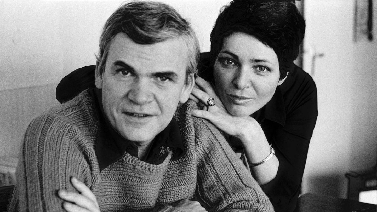 Milan Kundera ja tema abikaasa Věra Hrabánková 1980. aastate alguses.