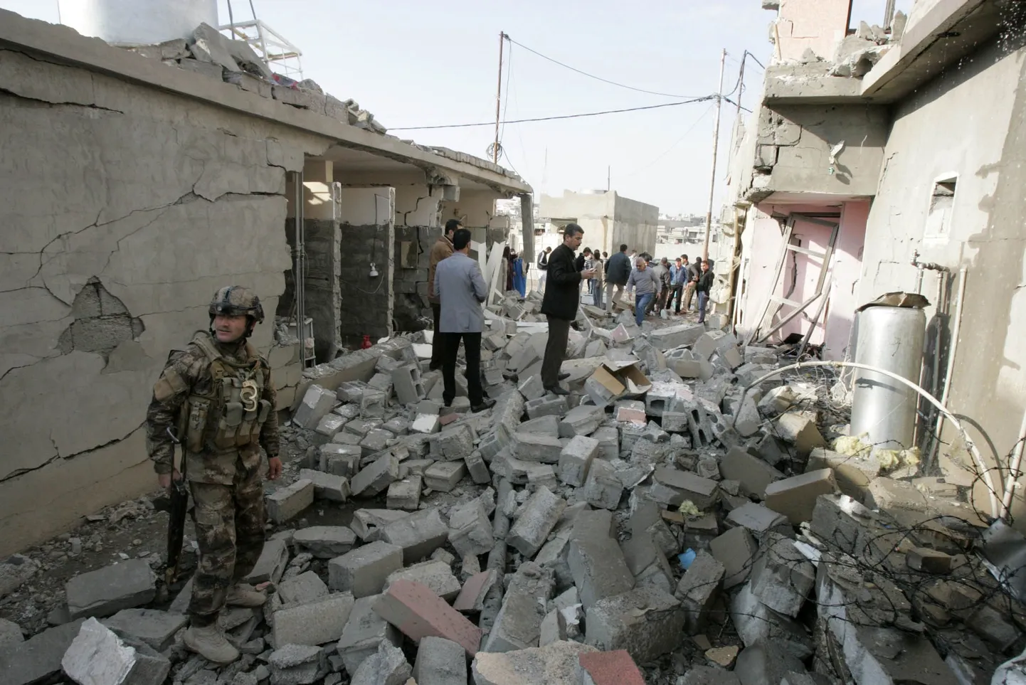 Место одного из терактов. Ирак, 13 января 2012, Киркук.