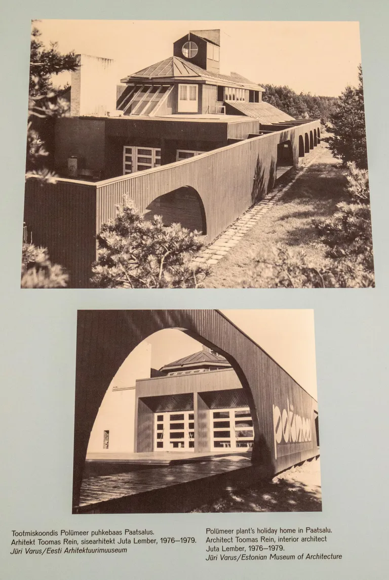 Tootmiskoondise Polümeer puhkebaas Paatsalus (arhitekt Toomas Rein, 1976–1979).