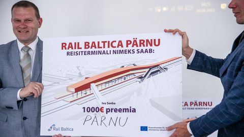 Для пярнуского терминала Rail Baltic выбрали «неожиданное» название, победителю вручили премию