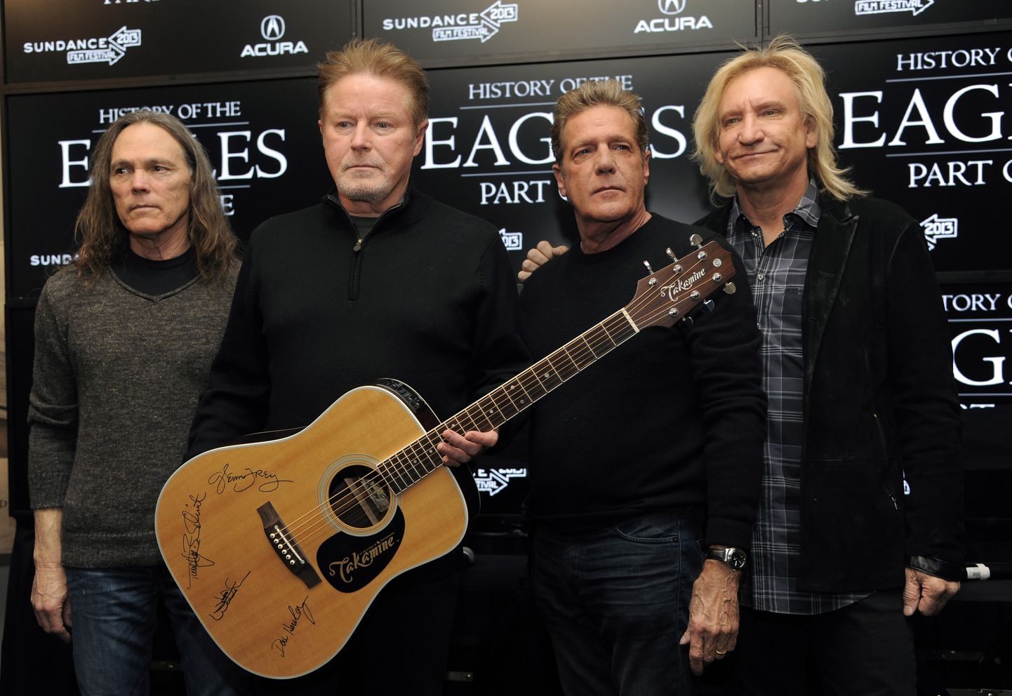 Eaglesi liikmed Timothy B. Schmit, Don Henley, Glenn Frey ja Joe Walsh.