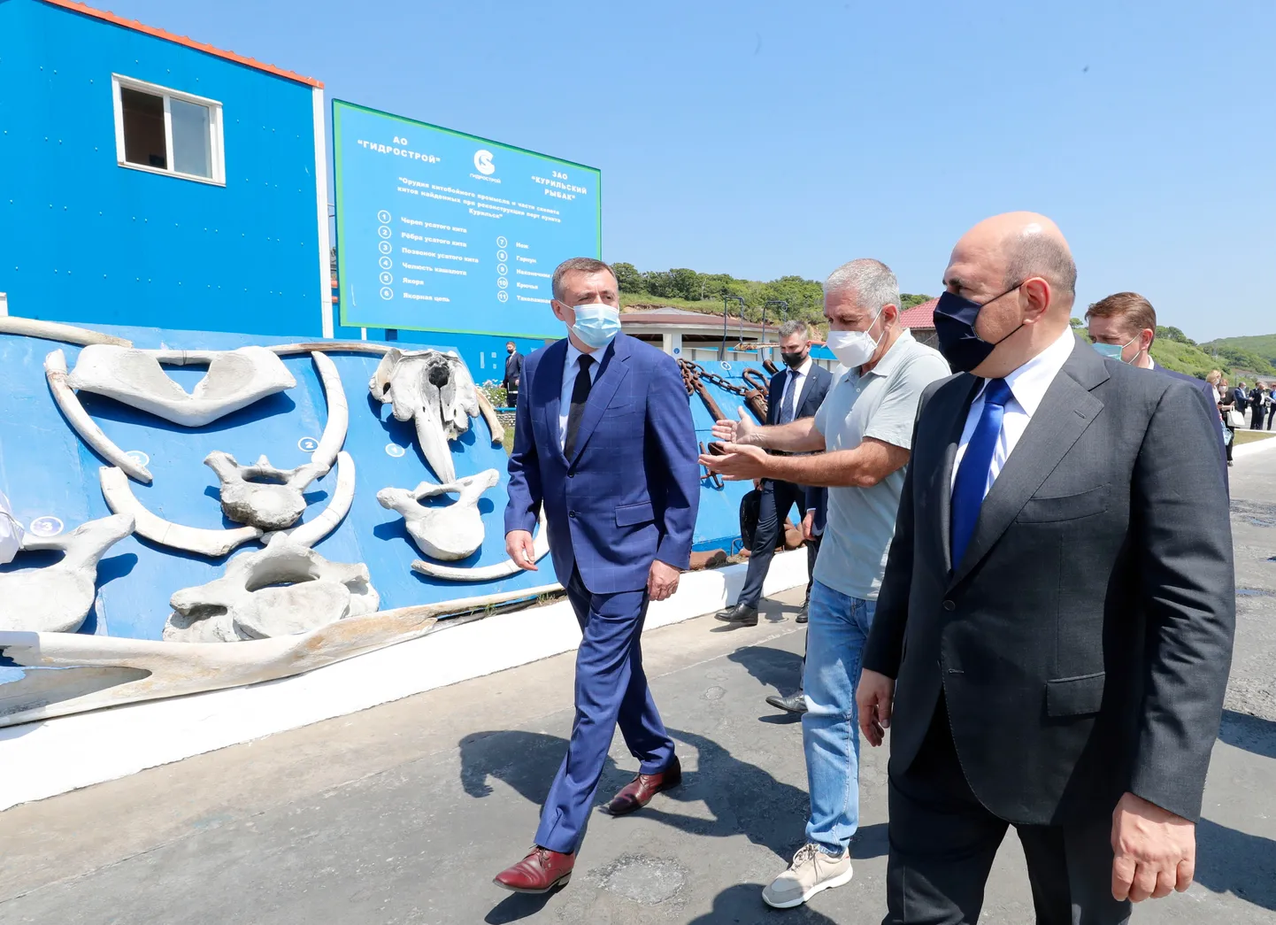 Vene peaminister Mihhail Mišustin visiidil Lõuna-Kuriilidel Iturupi saarel.
