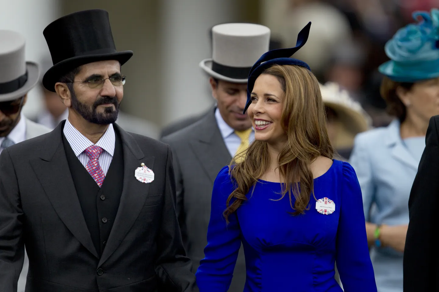Dubai šeik Mohammed Al Maktoum ja ta naine, printsess Haya 2012 Suurbritannias Ascoti võiduajamistel