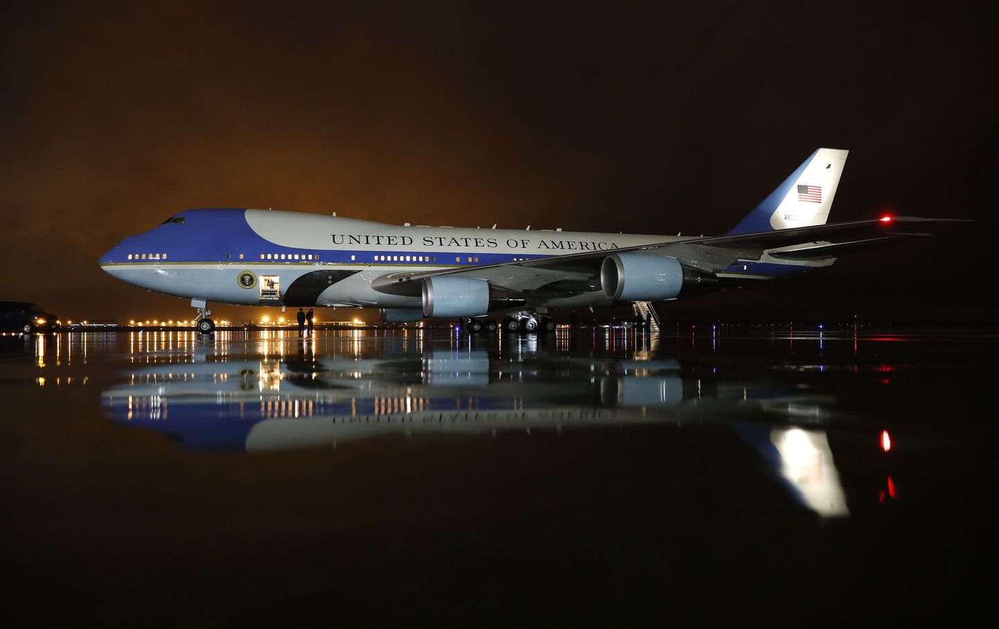 Praegune USA riigipea käsutuses olev 1990. aastal ehitatud Boeing 747-200.