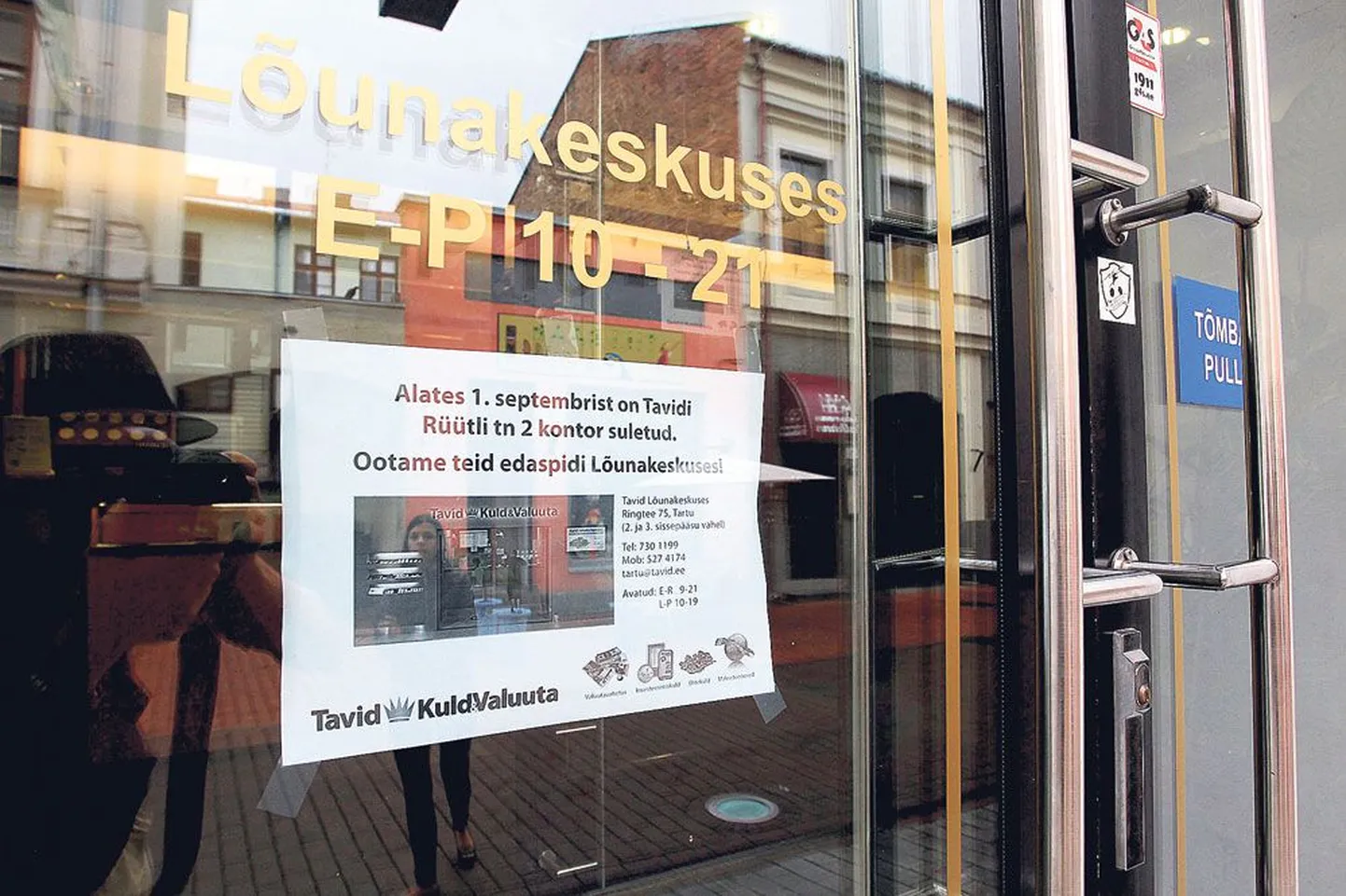 Veel viimaseid päevi on Rüütli tänaval Tavidi kontor.