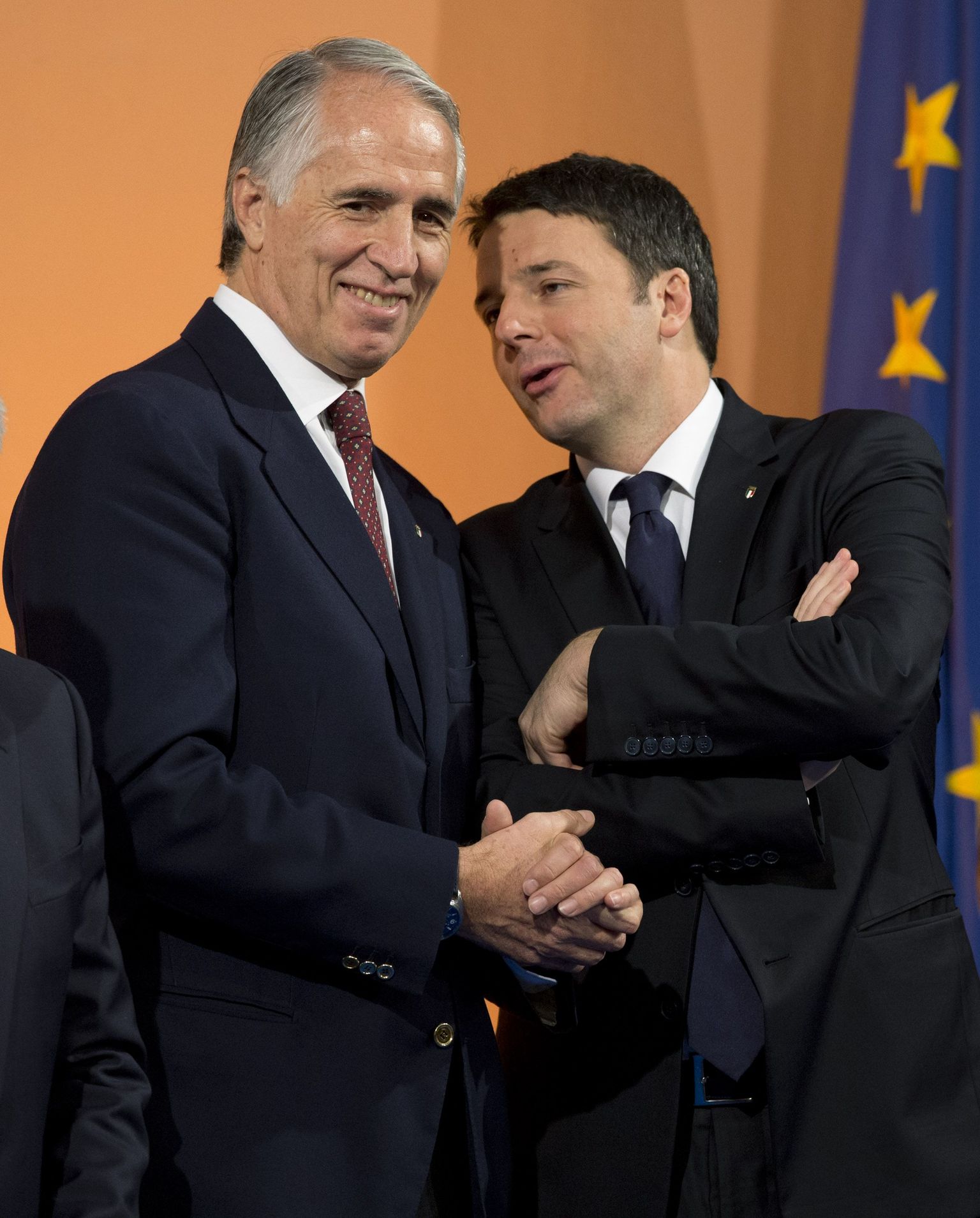 Itaalia olümpiakomitee president Giovanni Malago (vasakul).