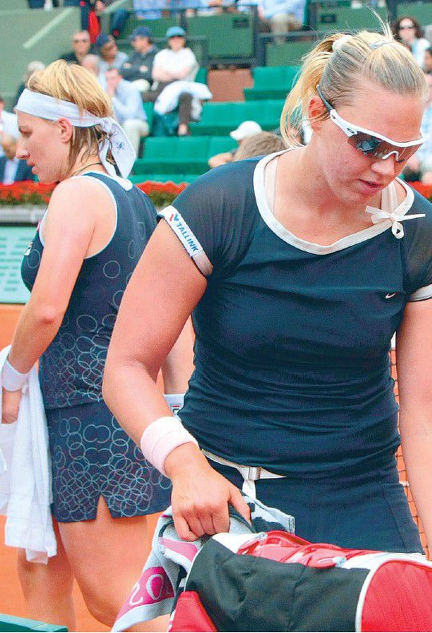 Erinevalt kunagisest noorte turniiri finaalist pidi Kaia Kanepi eile Svetlana Kuznetsovale (vasakul) alla vanduma.