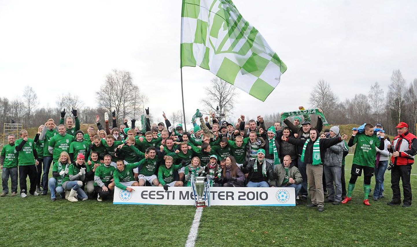 Клуб "Флора" выиграл в 2010 году титул чемпиона Эстонии.