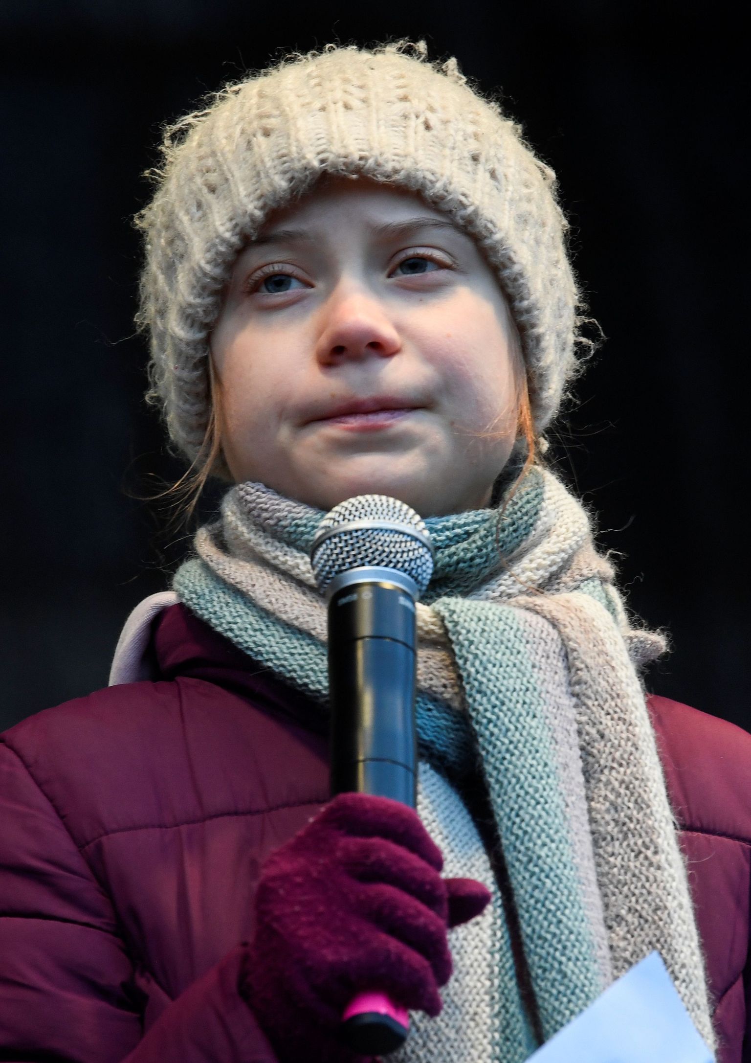 Kliimaaktivist Greta Thunberg 21. veebruaril 2020 Saksamaal Hamburgis kliimastreigil