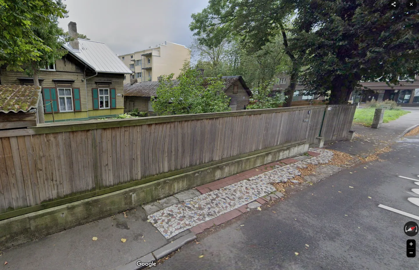 Seda Loode tänava mosaiiktee juppi saab nüüd vaid Google Streetview vahendusel meenutada.