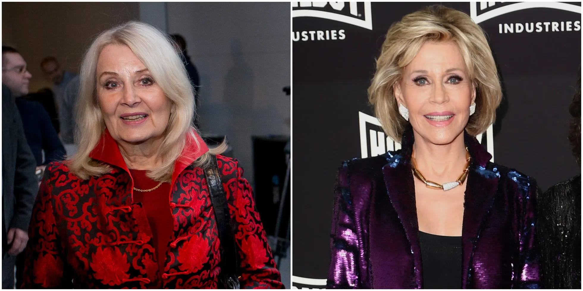 Vasakul: Eve Kivi, foto: Sander Ilvest, Scanpix. Paremal: Jane Fonda, foto: AFP, Scanpix.