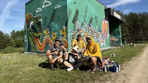 GALERII ⟩ Paide sai juurde omanäolise tänavakunstiteose