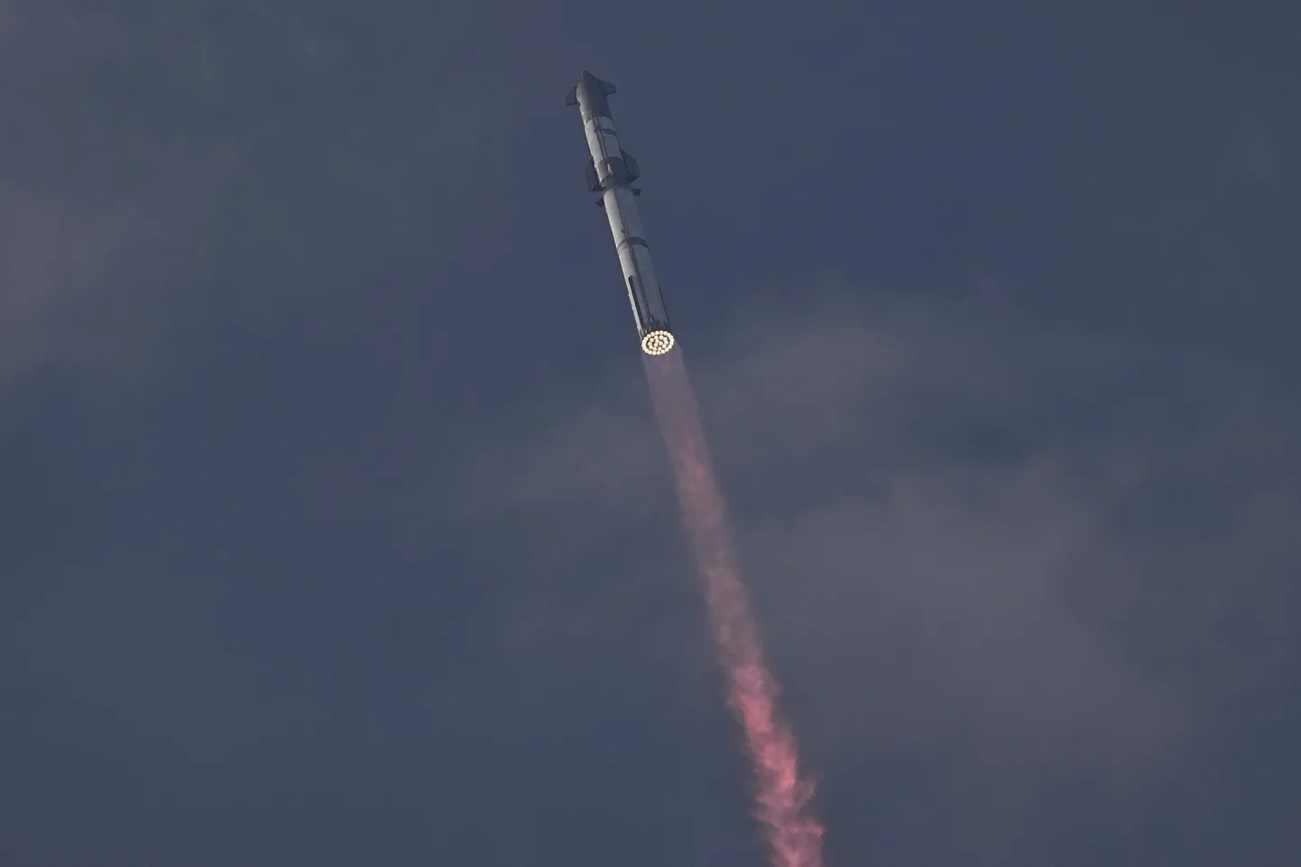 SpaceXi rakett Starship startimas neljapäeval, 14. märtsil 2024. aastal Texases Boca Chicas asuvast Starbase'i baasist kolmandale katselennule.