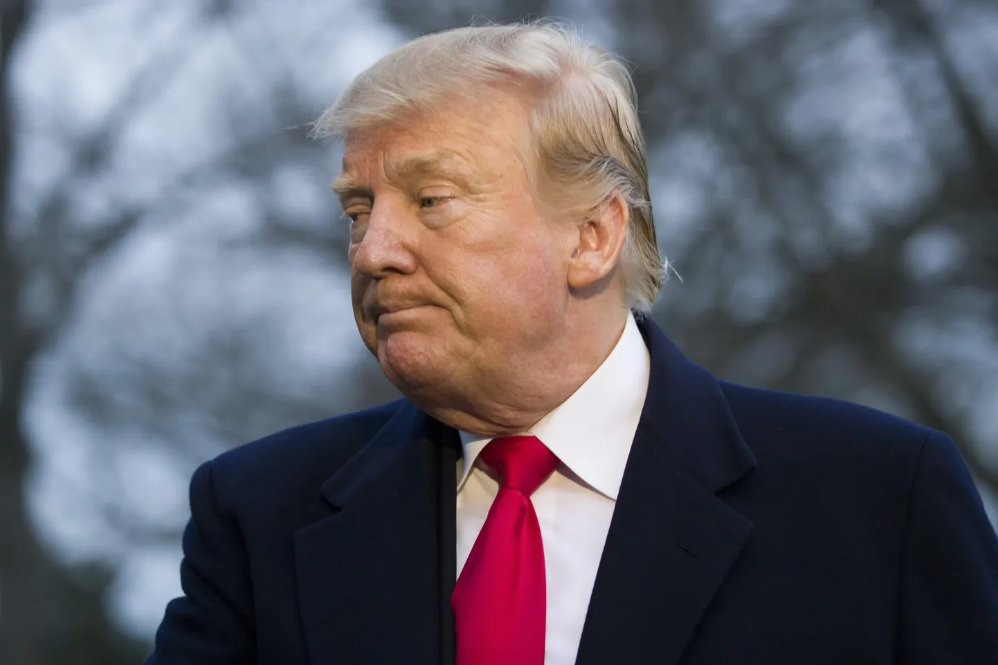 President Donald Trump turns to depart after speaking with the media after stepping off Marine One on the South Lawn of the White House, Sunday, March 24, 2019, in Washington. The Justice Department said Sunday that special counsel Robert Mueller's investigation did not find evidence that President Donald Trump's campaign "conspired or coordinated" with Russia to influence the 2016 presidential election. (AP Photo/Alex Brandon)